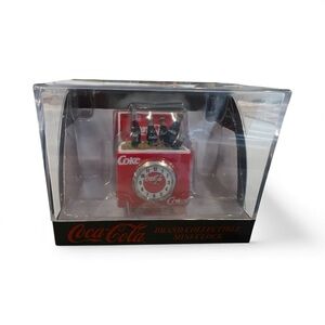 Coca-Cola Brand Collectible Mini Clock 1999 in original packaging